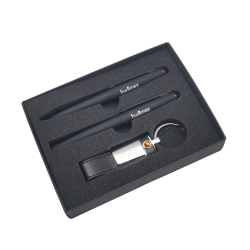 Zestaw z bursztynem- długopis, pióro, brelok (1235036)