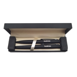 Zestaw z bursztynem pióro,długopis