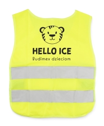 Dziecięca kamizelka odblaskowa (20302) - Kolor - żółty. Materiał -     poliester 210T. Wymiary -     440 x 330 mm